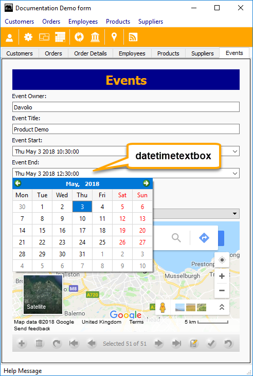 Datetimetextbox