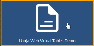 Lianja Web Virtual Tables Demo