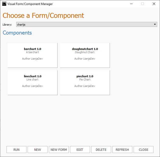 Visual Component/Form Manager
