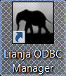 Lianja ODBC Manager Shortcut