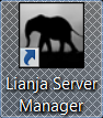Lianja Server Manager Shortcut