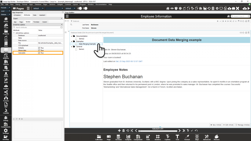 ArticleView Data Merging