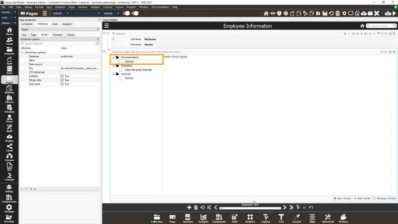 ArticleView Data Merging