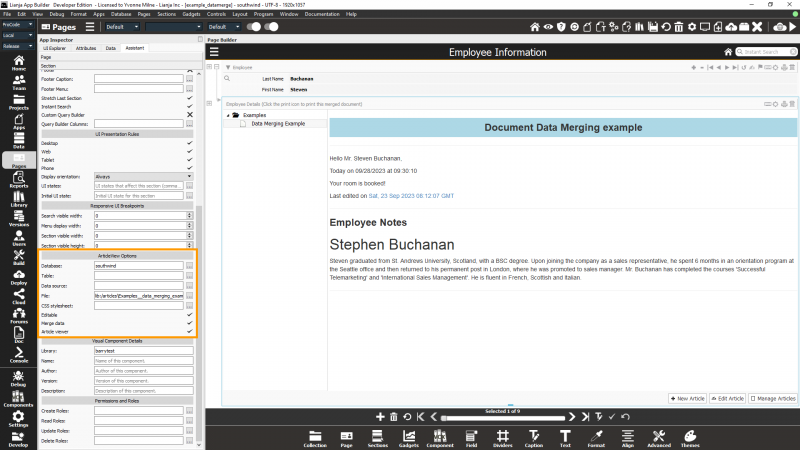 ArticleView Data Merging